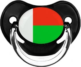 Drapeau Madagascar Sucette Physiologique Noir classique