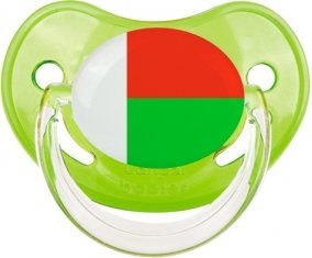 Drapeau Madagascar Sucette Physiologique Vert classique