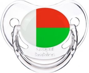 Drapeau Madagascar Sucette Physiologique Transparent classique