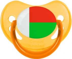 Drapeau Madagascar Sucette Physiologique Jaune phosphorescente