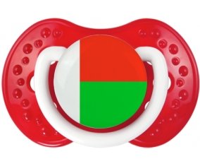 Drapeau Madagascar Sucette LOVI Dynamic Blanc-rouge classique