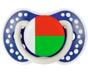 Drapeau Madagascar Sucette LOVI Dynamic Bleu-marine phosphorescente