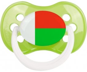Drapeau Madagascar Sucette Anatomique Vert classique