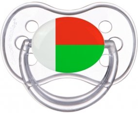 Drapeau Madagascar Sucette Anatomique Transparente classique