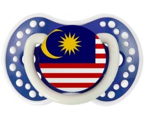 Drapeau Malaisie Tétine LOVI Dynamic Bleu-marine phosphorescente