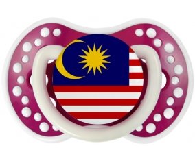 Drapeau Malaisie Tétine LOVI Dynamic Fuchsia phosphorescente