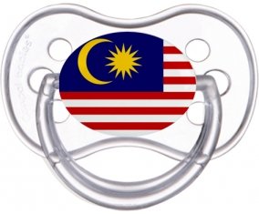 Drapeau Malaisie Sucette Anatomique Transparente classique