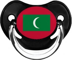 Drapeau Maldives Sucette Physiologique Noir classique