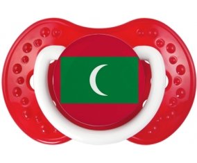 Drapeau Maldives Sucette LOVI Dynamic Blanc-rouge classique