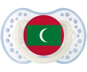 Drapeau Maldives Sucette LOVI Dynamic Blanc-cyan classique
