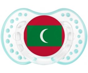 Drapeau Maldives Sucette LOVI Dynamic Retro-blanc-lagon classique