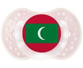 Drapeau Maldives Sucette LOVI Dynamic Retro-rose-tendre classique