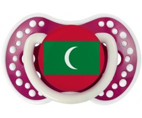 Drapeau Maldives Sucette LOVI Dynamic Fuchsia phosphorescente