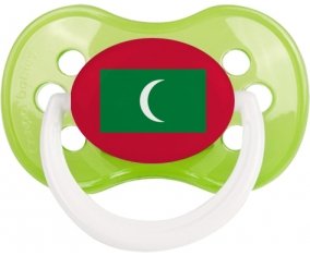 Drapeau Maldives Tétine Anatomique Vert classique