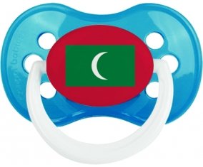 Drapeau Maldives Tétine Anatomique Cyan classique