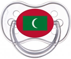 Drapeau Maldives Tétine Anatomique Transparente classique