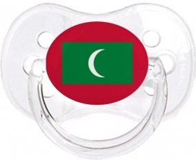 Drapeau Maldives Sucette Cerise Transparent classique