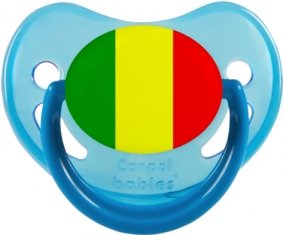 Drapeau Mali Sucette Physiologique Bleue phosphorescente