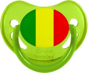 Drapeau Mali Sucette Physiologique Vert phosphorescente