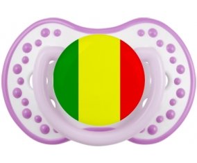 Drapeau Mali Sucette LOVI Dynamic Blanc-mauve classique
