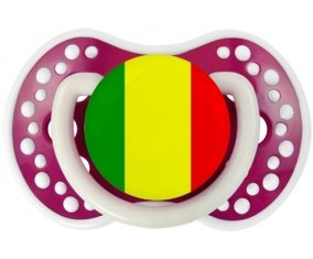 Drapeau Mali Sucette LOVI Dynamic Fuchsia phosphorescente