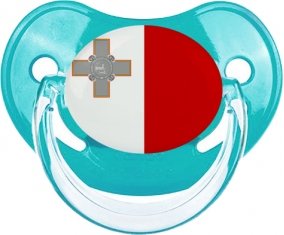 Drapeau Malte Tétine Physiologique Bleue classique