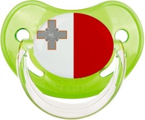 Drapeau Malte Tétine Physiologique Vert classique