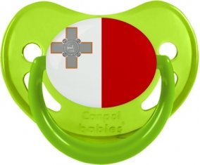 Drapeau Malte Tétine Physiologique Vert phosphorescente