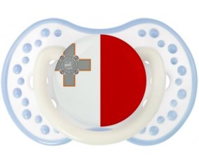 Drapeau Malte Sucete LOVI Dynamic Blanc-cyan classique
