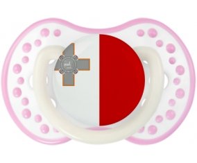 Drapeau Malte Sucete LOVI Dynamic Blanc-rose phosphorescente