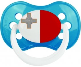Drapeau Malte Sucete Anatomique Cyan classique