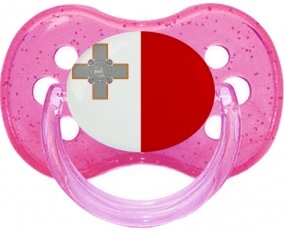Drapeau Malte Sucete Cerise Rose à paillette