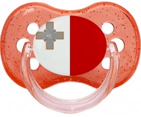 Drapeau Malte Sucete Cerise Rouge à paillette