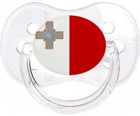 Drapeau Malte Sucete Cerise Transparent classique