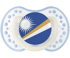 Drapeau Iles Marshall Tétine LOVI Dynamic Blanc-cyan classique