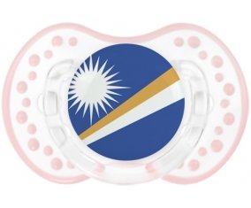 Drapeau Iles Marshall Tétine LOVI Dynamic Retro-blanc-rose-tendre classique