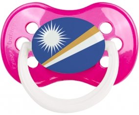 Drapeau Iles Marshall Sucette Anatomique Rose foncé classique