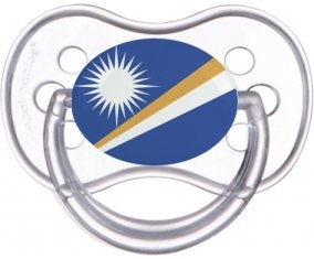 Drapeau Iles Marshall Sucette Anatomique Transparente classique