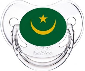 Drapeau Mauritanie Sucette Physiologique Transparent classique