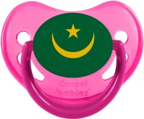 Drapeau Mauritanie Sucette Physiologique Rose phosphorescente