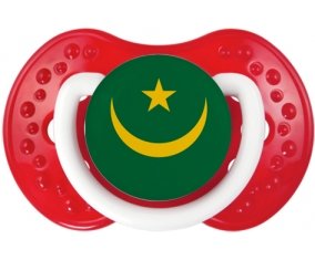 Drapeau Mauritanie Sucette LOVI Dynamic Blanc-rouge classique