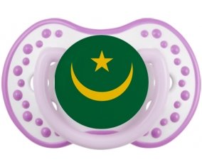 Drapeau Mauritanie Sucette LOVI Dynamic Blanc-mauve classique
