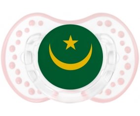 Drapeau Mauritanie Sucette LOVI Dynamic Retro-blanc-rose-tendre classique