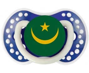 Drapeau Mauritanie Sucette LOVI Dynamic Bleu-marine phosphorescente