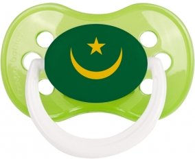 Drapeau Mauritanie Sucette Anatomique Vert classique