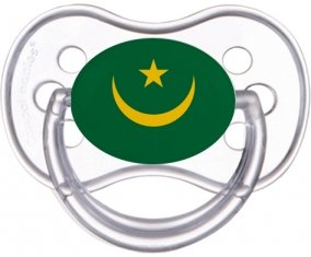 Drapeau Mauritanie Sucette Anatomique Transparente classique