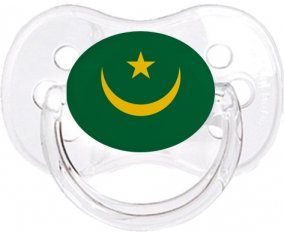 Drapeau Mauritanie Tétine Cerise Transparent classique