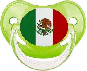 Drapeau Mexique Sucette Physiologique Vert classique