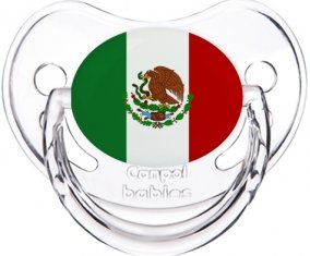 Drapeau Mexique Sucette Physiologique Transparent classique