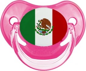 Drapeau Mexique Sucette Physiologique Rose classique